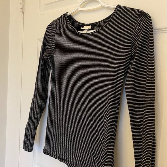 H&M Basics Striped Long Sleeve - Picture 2 of 4